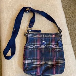 Coach Plaid Poppy Crossbody
